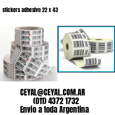 stickers adhesivo 22 x 43