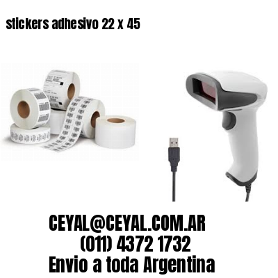 stickers adhesivo 22 x 45