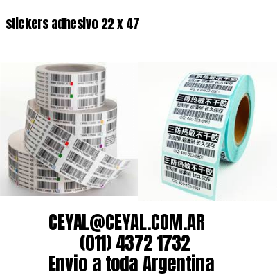 stickers adhesivo 22 x 47