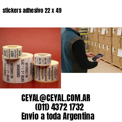 stickers adhesivo 22 x 49