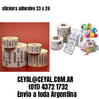 stickers adhesivo 23 x 26