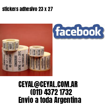 stickers adhesivo 23 x 27