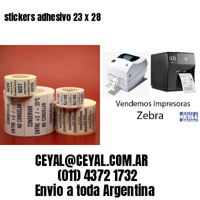 stickers adhesivo 23 x 28