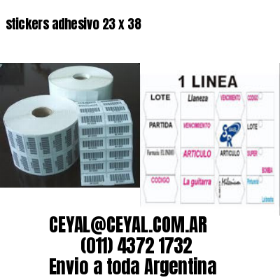 stickers adhesivo 23 x 38