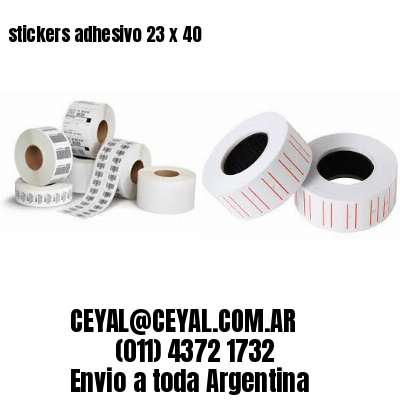 stickers adhesivo 23 x 40