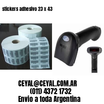 stickers adhesivo 23 x 43