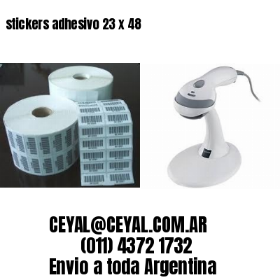 stickers adhesivo 23 x 48