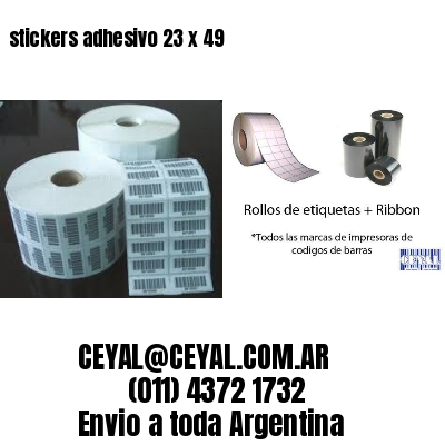 stickers adhesivo 23 x 49