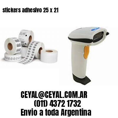 stickers adhesivo 25 x 21