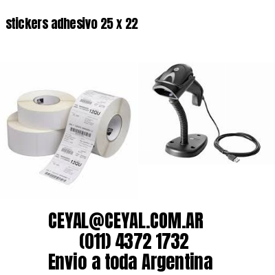stickers adhesivo 25 x 22