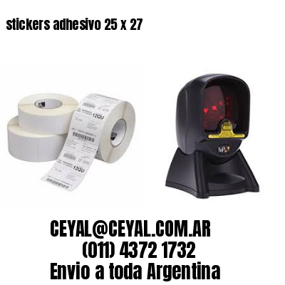 stickers adhesivo 25 x 27
