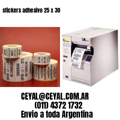 stickers adhesivo 25 x 30