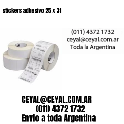 stickers adhesivo 25 x 31
