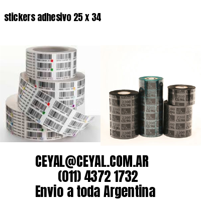 stickers adhesivo 25 x 34