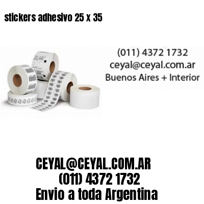 stickers adhesivo 25 x 35