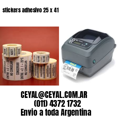 stickers adhesivo 25 x 41