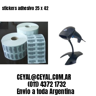 stickers adhesivo 25 x 42