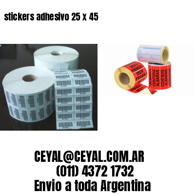 stickers adhesivo 25 x 45