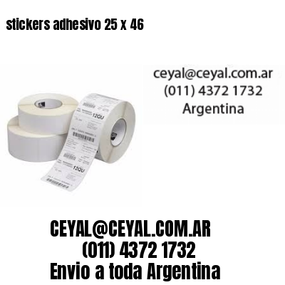 stickers adhesivo 25 x 46