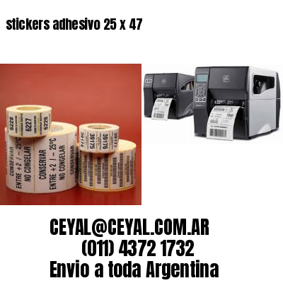 stickers adhesivo 25 x 47