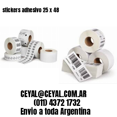 stickers adhesivo 25 x 48