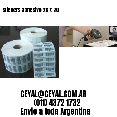 stickers adhesivo 26 x 20