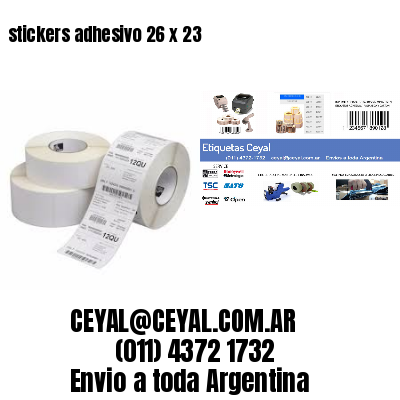 stickers adhesivo 26 x 23