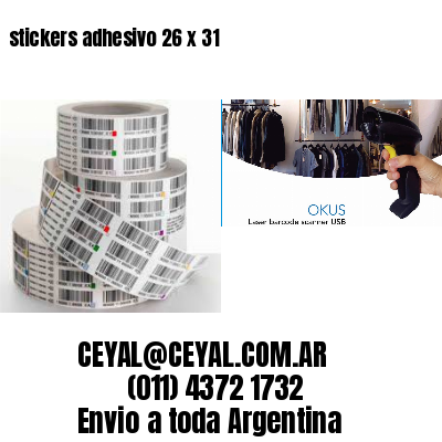 stickers adhesivo 26 x 31