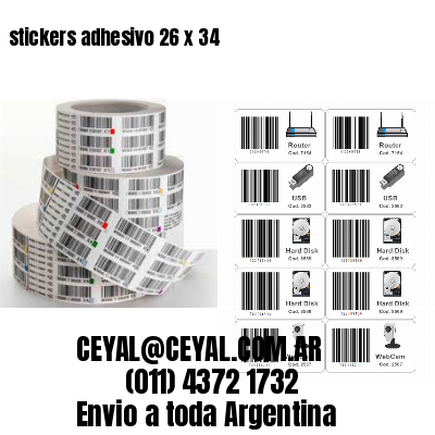 stickers adhesivo 26 x 34