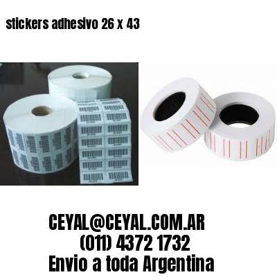 stickers adhesivo 26 x 43