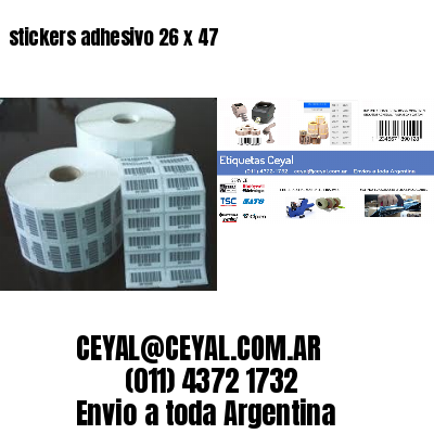 stickers adhesivo 26 x 47