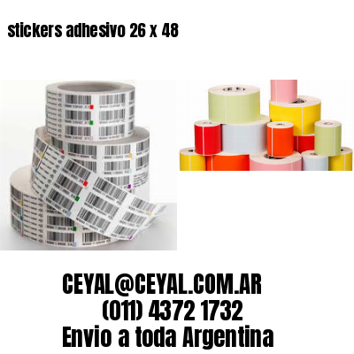 stickers adhesivo 26 x 48