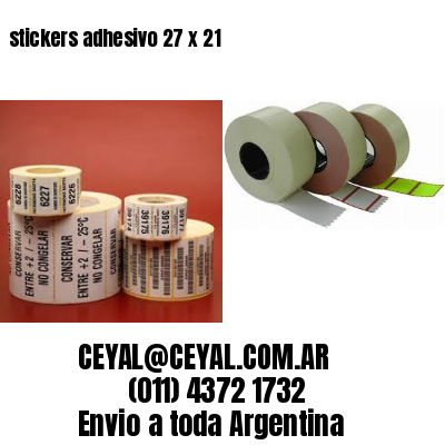 stickers adhesivo 27 x 21
