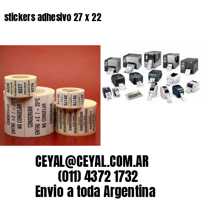 stickers adhesivo 27 x 22