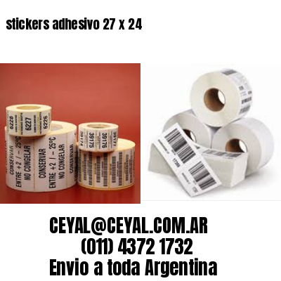 stickers adhesivo 27 x 24
