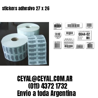 stickers adhesivo 27 x 26