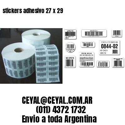 stickers adhesivo 27 x 29