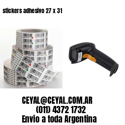 stickers adhesivo 27 x 31