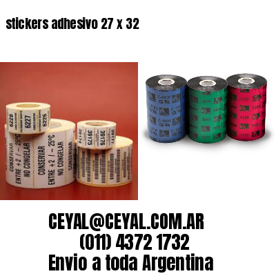 stickers adhesivo 27 x 32