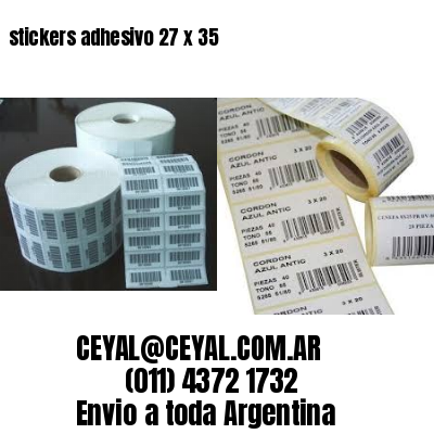 stickers adhesivo 27 x 35