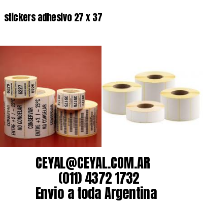 stickers adhesivo 27 x 37