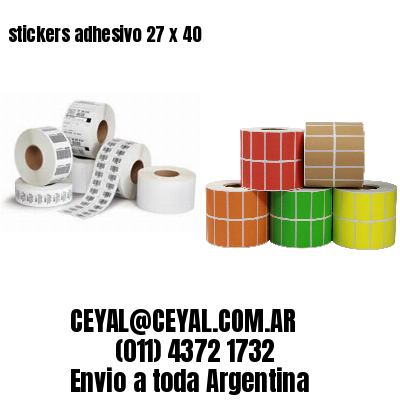 stickers adhesivo 27 x 40