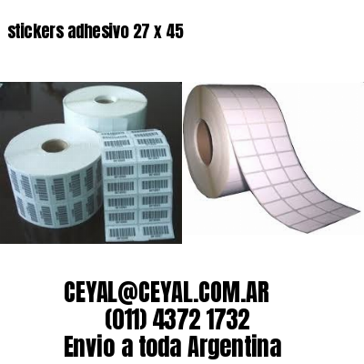 stickers adhesivo 27 x 45