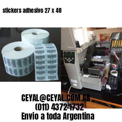 stickers adhesivo 27 x 48
