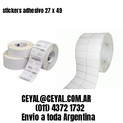 stickers adhesivo 27 x 49