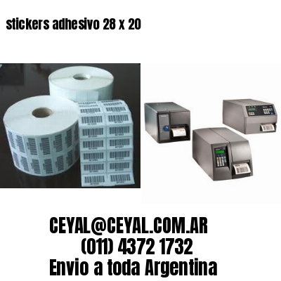 stickers adhesivo 28 x 20