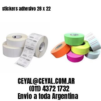 stickers adhesivo 28 x 22