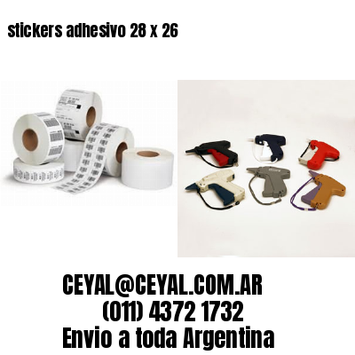 stickers adhesivo 28 x 26