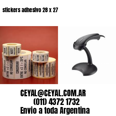 stickers adhesivo 28 x 27