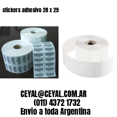 stickers adhesivo 28 x 29
